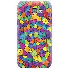 Cиликоновый чехол на Samsung Galaxy A7 (2017) / Самсунг А7 2017 с принтом "Яркая мозаика" Gosso