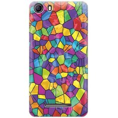 Cиликоновый чехол на BQ BQS - 5065 Choice / Би Кью 5065 с принтом "Яркая мозаика" Gosso