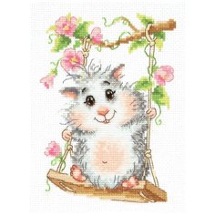 Набор для вышивания крестом "На качельках", 12x17 см, арт. 19-13 Чудесная игла
