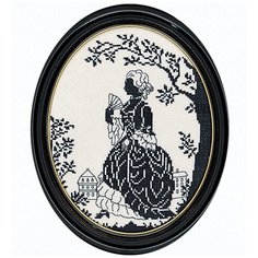 Набор для вышивания Дама с веером (силуэт), лён 26 ct EVA ROSENSTAND 12-375