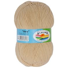 Пряжа Alpina Vera, 55% акрил, 45% хлопок, 5*100 г, 280 м+-15 м, №30, бежевый