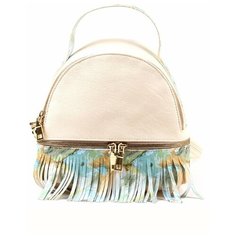 Рюкзак женский Медведково с бахромой искусственная кожа