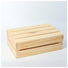 Кашпо деревянное 30×20×10 см 5488066 Сима ленд