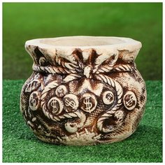 Кашпо "Денежный мешок" малый 5 л 1998798 Керамика ручной работы