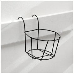 Подвес для кашпо "Корзина", 18 х 10,5, черный 1151531 Сима ленд