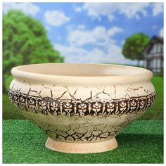 Кашпо "Родос" малый 40 л 1389005 Керамика ручной работы