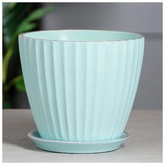 Горшок для цветов "Калифорния", бирюза, 2.5 л 2935478 Керамика ручной работы