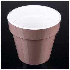 Кашпо со вставкой 6 л "Порто", цвет мокко 4318557 Plast Avenue