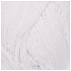 Пряжа "Velour" 100% микрополиэстер 170м/100г (840 белый) 3345085 Yarn Art