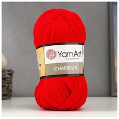 Пряжа "Charisma" 80% шерсть, 20% акрил 200м/100гр (156 красный) 5504849 Yarn Art