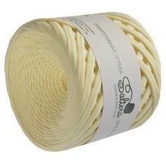 Пряжа трикотажная широкая "Saltera" 100м/300гр, ширина 7-9 мм (24 экрю) 4534582