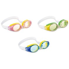 Очки для плавания Junior Goggles 3-8 лет. 3 цвета Intex