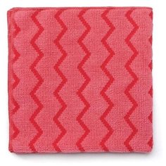 Профессиональная салфетка 40х40 HYGEN Microfibre Cloth для генеральной уборки (антибактериальная), Красный, Rubbermaid