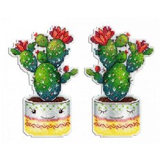 Р-417 Набор для вышивания на пластиковой канве МП Студия Колючий друг8*13см М.П.Студия