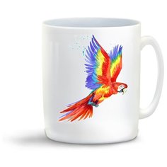 Кружка "Краски. Яркий попугай2" Cool Podarok