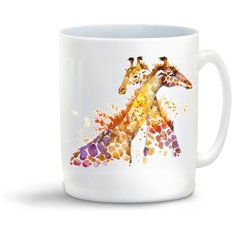 Кружка "Краски. Два жирафа." Cool Podarok