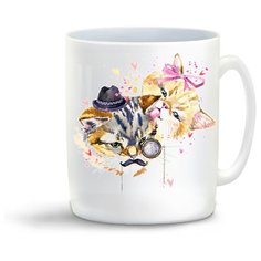 Кружка "Краски. Два кота" Cool Podarok