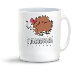 Кружка "Прикол. Семья. Мама. Мамонт" Cool Podarok