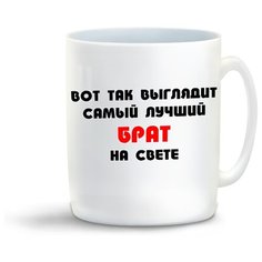 Кружка с приколом Вот так выглядит самый лучший брат на свете Cool Podarok