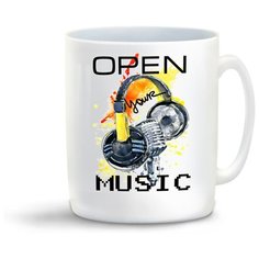 Кружка "Open your music2" Cool Podarok