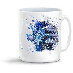 Кружка "Краски. Голубая зебра" Cool Podarok