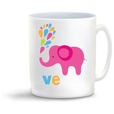 Кружка с приколом VE (LOVE) Cool Podarok