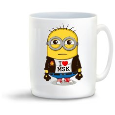 Кружка "I love MSK (я люблю Москву) миньон" Cool Podarok