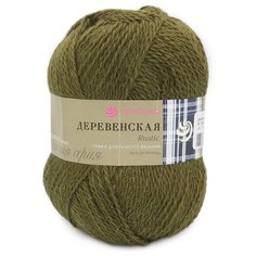 Пряжа Пехорка Деревенская (100%шерсть) (32 табак) 10 шт