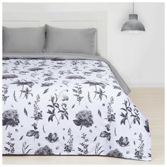 Постельное белье 2-спальное Этель Гармония, мако-сатин, 50 х 70 см, белый/серый