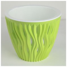 Кашпо со вставкой 4,5 л "Вдохновение", цвет фисташковый 4862742 Сима ленд