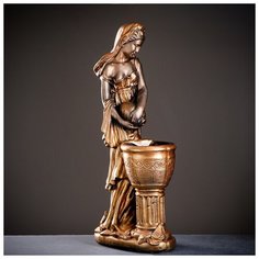 Фигура с кашпо "Офелия с кувшином" черное золото 83см 1805257 Хорошие сувениры