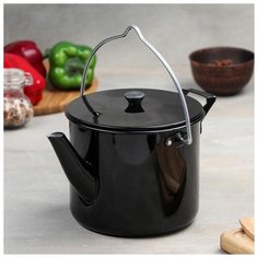 Чайник-котелок 2,5 л с д/п (чёрный) 5162538 ЭРГ Al