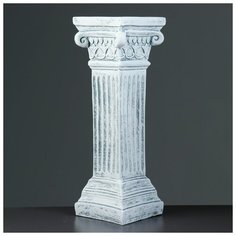 Колонна "Античная малая" серый камень 18х18х56см 4388396 Хорошие сувениры
