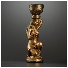 Фигура "Девушка сидя кашпо на голове " 65см 1134545 Хорошие сувениры