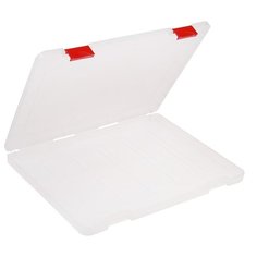 Контейнер для документов А4, с красными защелками, прозрачный ПД13 3870112 Стамм