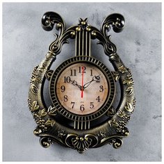 Часы настенные, серия: Музыка, "Арфа", 28х37 см 4551228 Сима ленд