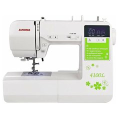 Швейная машина Janome 4100L, бело-зеленый