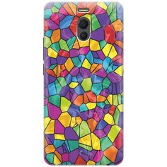 Cиликоновый чехол на Meizu M6 Note / Мейзу М6 Ноут с принтом "Яркая мозаика" Gosso