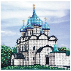 Созвездие Набор для вышивания бисером серия Золотое кольцо, Суздальский кремль 20 х 20 см (З-108)