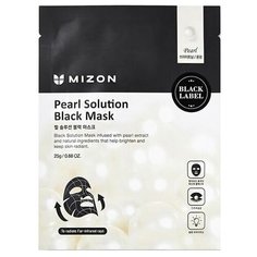 Mizon Тканевая маска с жемчугом Pearl Solution Black Mask, 25 г