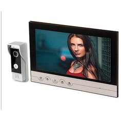 Eplutus V90RM - Hands Free видеодомофон (9-дюймовый монитор с функцией видеозаписи по звонку) - видеодомофон для квартиры в подарочной упаковке
