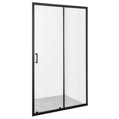 Orange E02-120tb душевое ограждение с раздвижной дверкой, черное