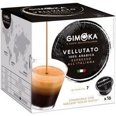 Кофе в капсулах GIMOKA Velluato Espresso для кофемашин Dolce Gusto, 16 шт