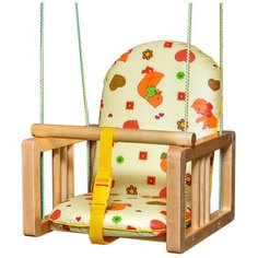 Качели подвесные с мягким сиденьем ГНОМ NEW