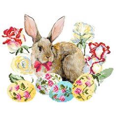 Набор для частичного вышивания бисером "Рисунок на шелке. Пасхальный кролик" Матрёнин Посад