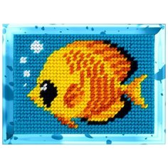 Набор для вышивания пряжей "BAMBINI. Рыбка", 10х14 см, арт. X2148 Brvsk