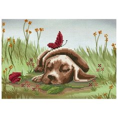 Набор для вышивания крестом на канве с рисунком Нова Слобода "Сладкий сон", 23x16 см, арт. СВ5561 Nova SlobodА