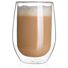 Стакан с двойными стенками из боросиликатного стекла, 200 мл, прозрачный, MARMA MM-CUP-19