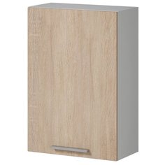 Кухонный шкаф навесной, можно установить сушку, 500 мм, дуб сонома Genesis