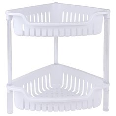 RPL-380005-2-White Этажерка угловая, 2 яруса Rosenberg